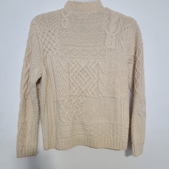 Lauren Ralph Lauren wool hand knit cream sweater - Picture 5 of 10
